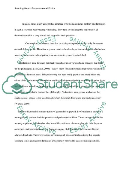 Environmental Ethics