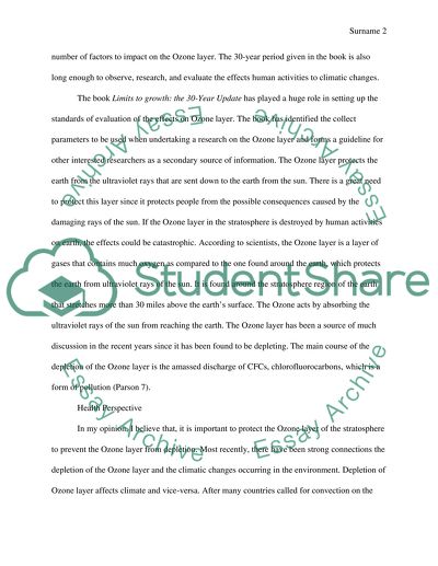 Ozone Story and Significance