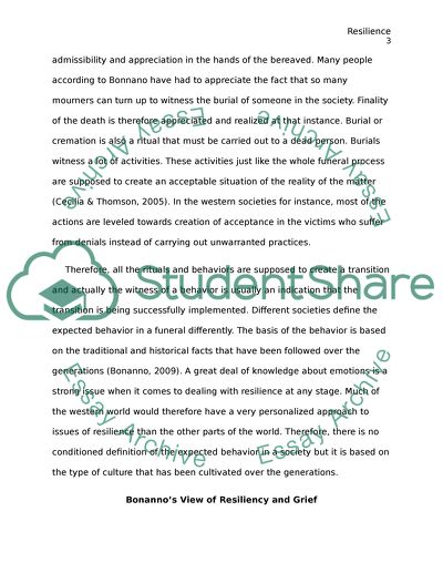 The Role of Ritual and Behavior in Bereavement