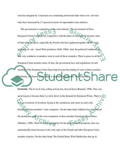 Analysis of French wine come-back fuels market scrap