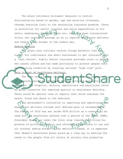 Healthcare Plan Issues