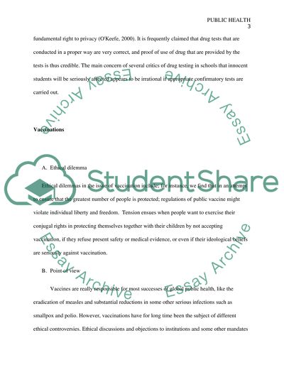 drug testing in school essay