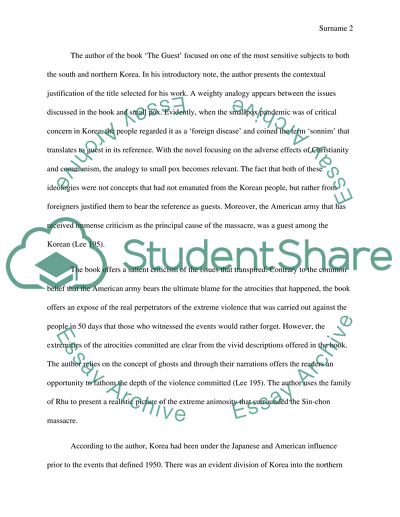 The Guest by Hwang Sok-Yong