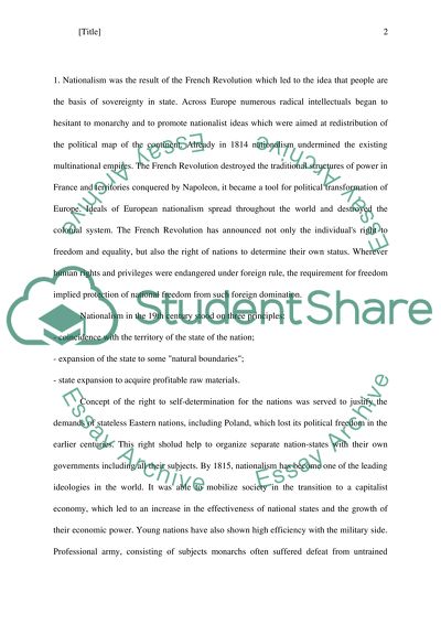 Geopolitical Problems in 19th Century Europe