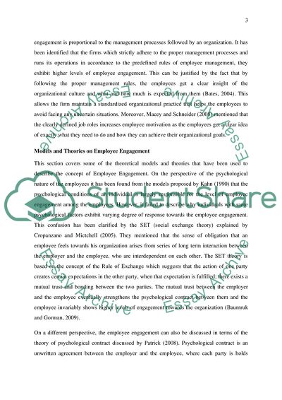 What Impact Employee Engagement Has on the Management of People in Organizations Today in the UK