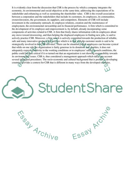 The Difference in CSR Agenda by Oil and Gas Companies Analyzing Projects in Developing Countries