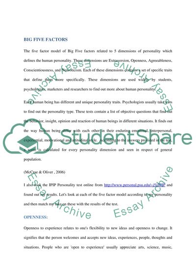 Thesis factor model image