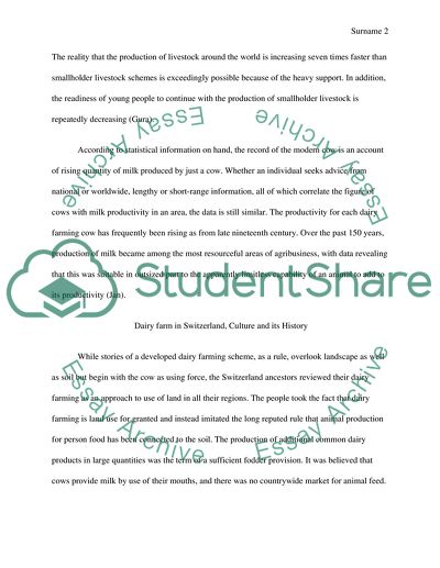 Cow Dairy Farms In Switzerland