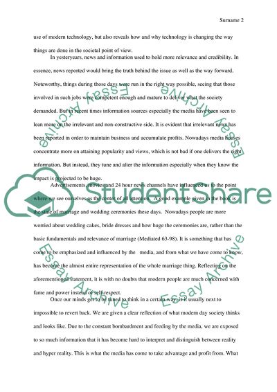 How the Media Shapes your World and the Way You Live in It