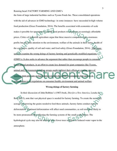 Factory Farming and GMOs in the United States