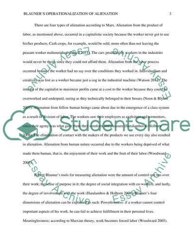 Analysis of the Idea of Division of Labor