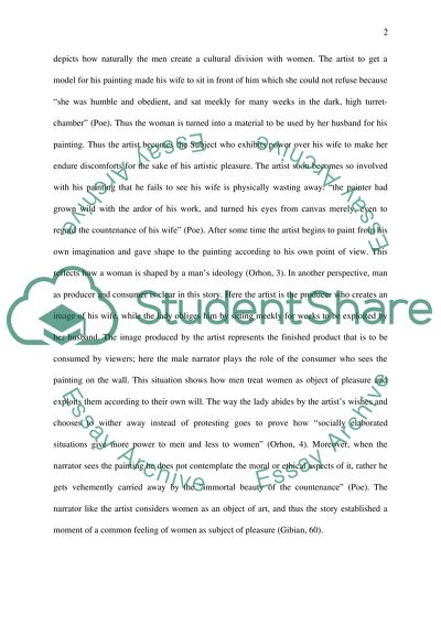 Gender issues in Literature: Poes The Oval Portrait and Ovids Pygmalion