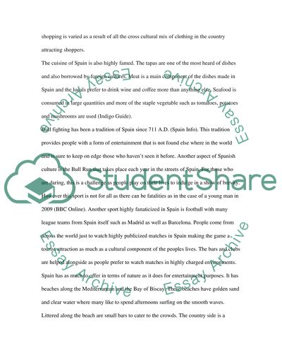 Spanish culture paper