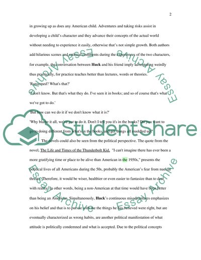 Thunderbolt Kid and Huck Finn