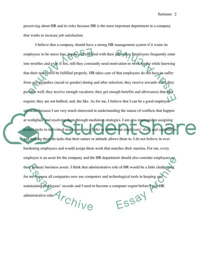 Human Resources: Job Satisfaction