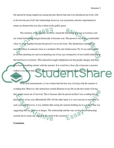 Analysis of The Black Cat Short Story by Edgar Allan Poe