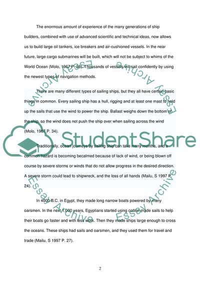 Amount of Experience of the Many Generations of Ship Builders