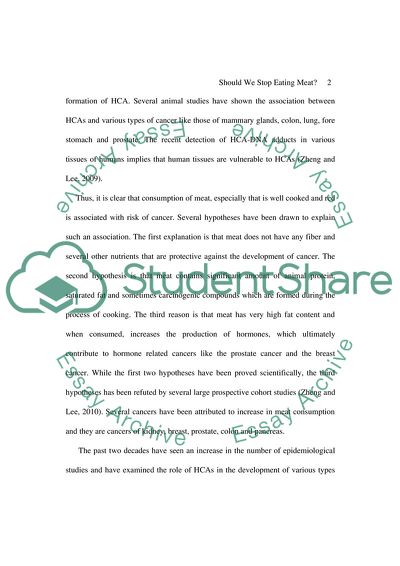 Should We Stop Eating Meat