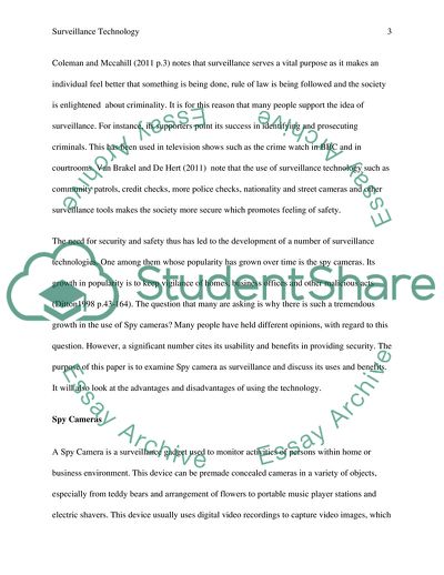 Surveillance Technology and Security Issues