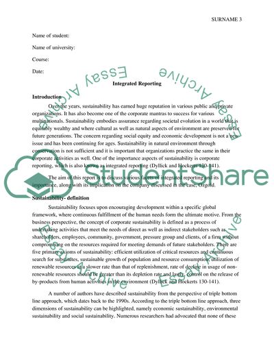 Sustainability in Natural Environment