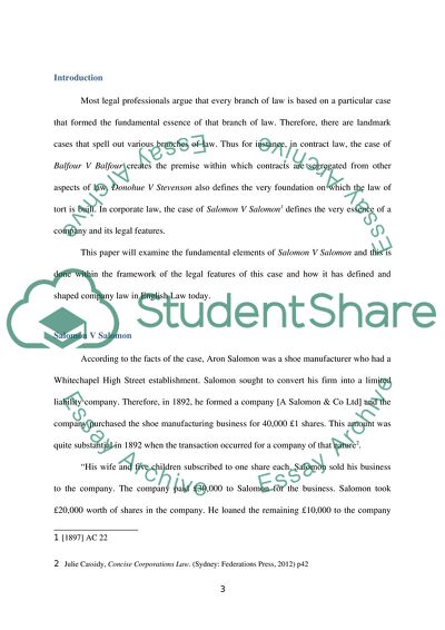 The Salomon Principle in the Modern Context