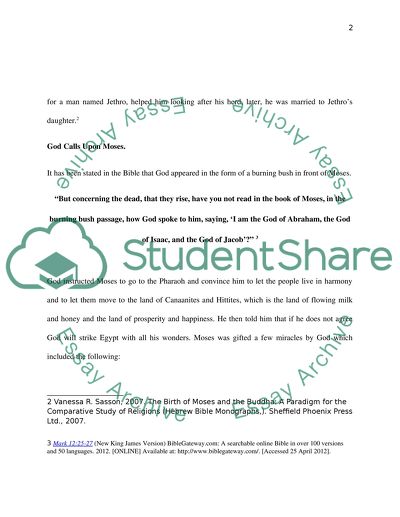 A research about Moses