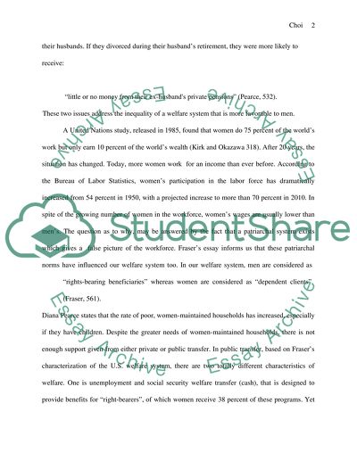 The Poverty of Women and the Inequality of the Welfare System