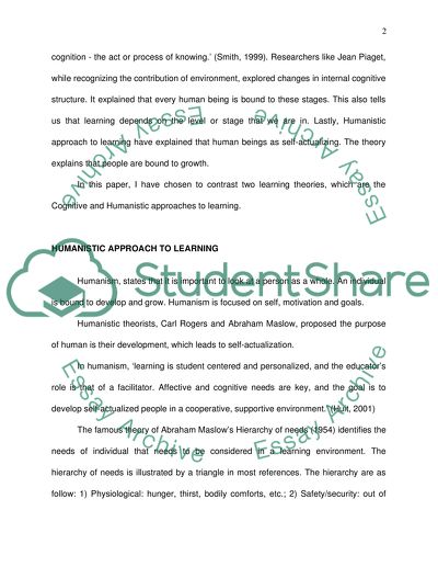 Evaluating the Humanistic Approach To Learning