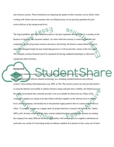 Replacement of Outdated Hardware and Software Systems - Advantages of Proposed Solutions