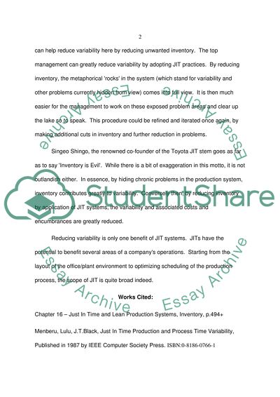 Variability in the Context of JIT Systems
