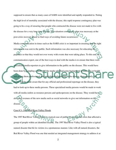 Crisis Communication