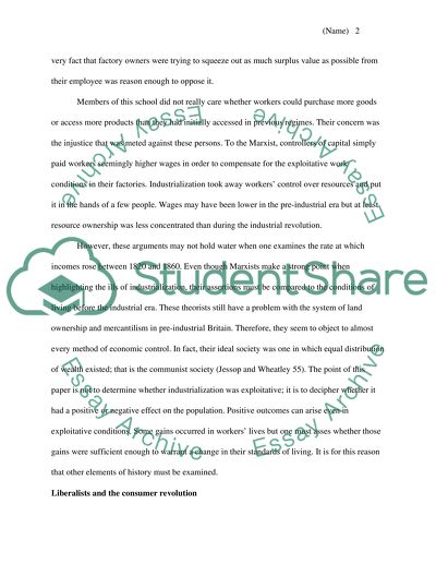 The Process of Industrialization