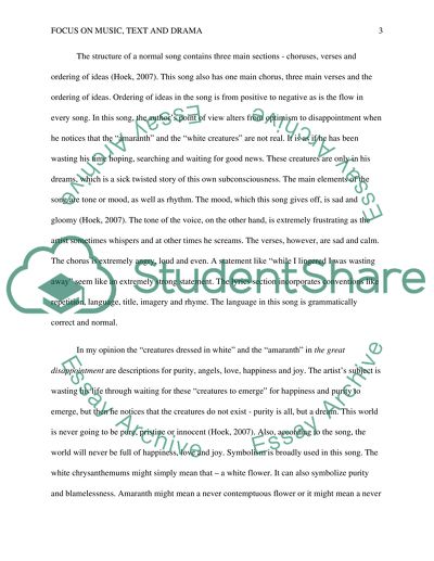 Focus On Music, Text and Drama