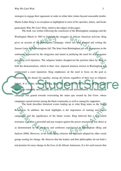 leadership essay on martin luther king