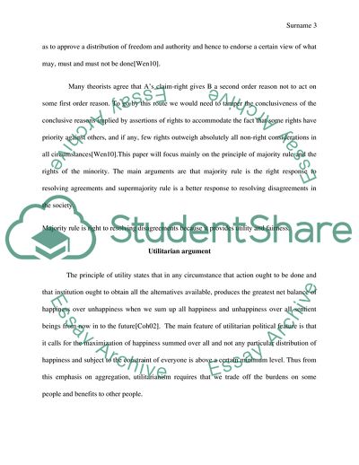 Majority Rule Is the Right Response to Resolving Disagreements in Society
