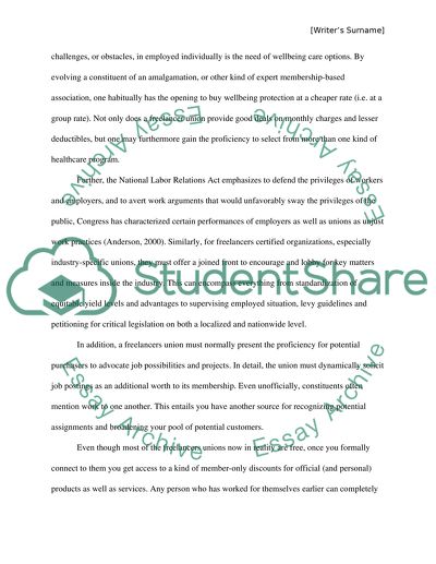 Freelancers and National Labor Relations Act