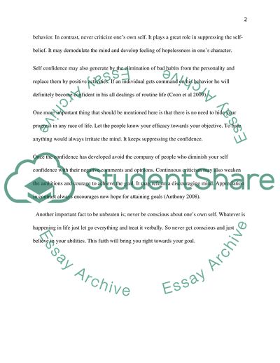 How to Develop Self-Confidence