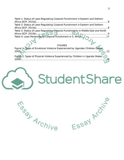 Criticism of Corporal Punishment of Children within Families and Schools in Africa