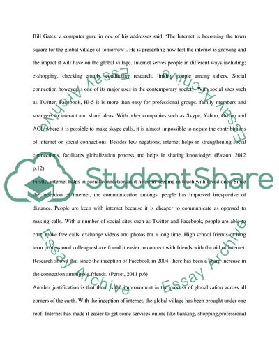 The Internet Strengthen Social Connections