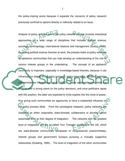 How Policy Network Analysis Is Used to Analyze Policy