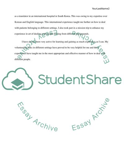 Dental School Application