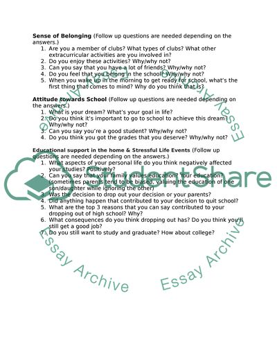 Questionnaire for Teachers and School Administrators