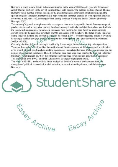 The Sustainable Strategy Analysis of Burberry