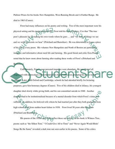 Robert Frost: A Unique American Poet