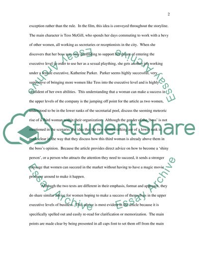 Lessons for the Working Girl