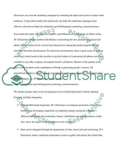 Promotional Strategy for JFs Electronics Customized Cell Phones