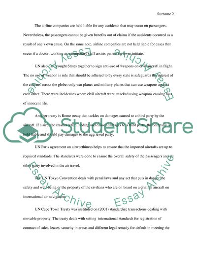 Treaties about air travel