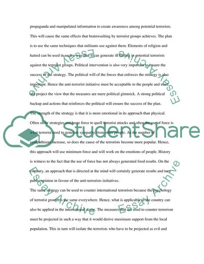 Effective Strategies to Counter Terrorist Attacks