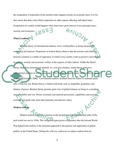 To what extent does states can to cooperates from realists perspective