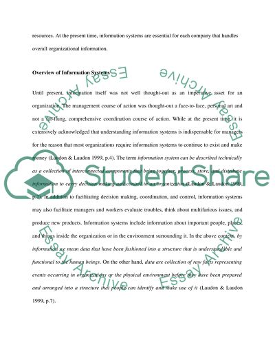 INFORMATION SYSTEMS IN ORGANISATION